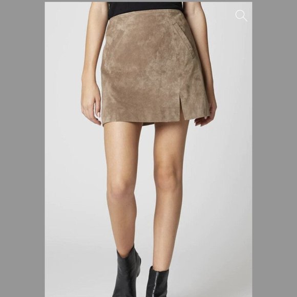 NWT Blank NYC Leather Suede Classic Modern Mini Skirt - Size 29 - Picture 1 of 7